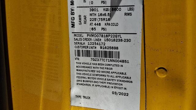 2022 GMC Savana 3500
