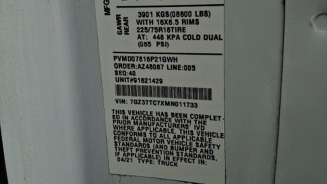 2021 GMC Savana 3500