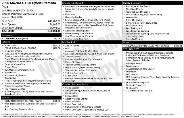 2026 MAZDA CX-5 - $39,995