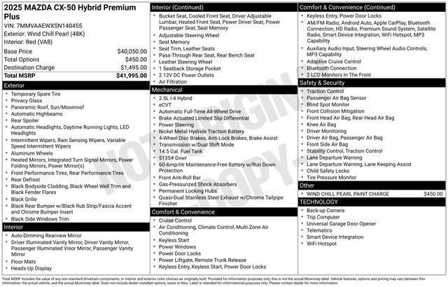 2025 MAZDA CX-5 - $33,493