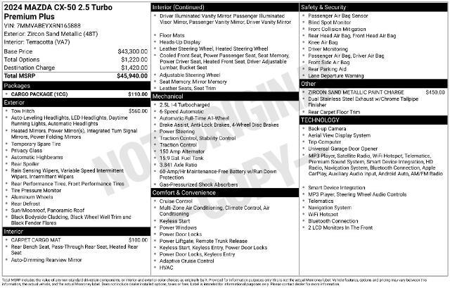 2024 MAZDA CX-5 - $32,295