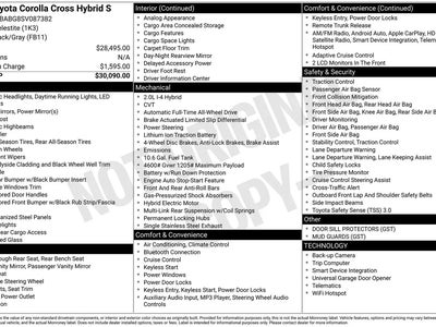 2025 Toyota Corolla Cross Hybrid AWD S 4DR Crossover