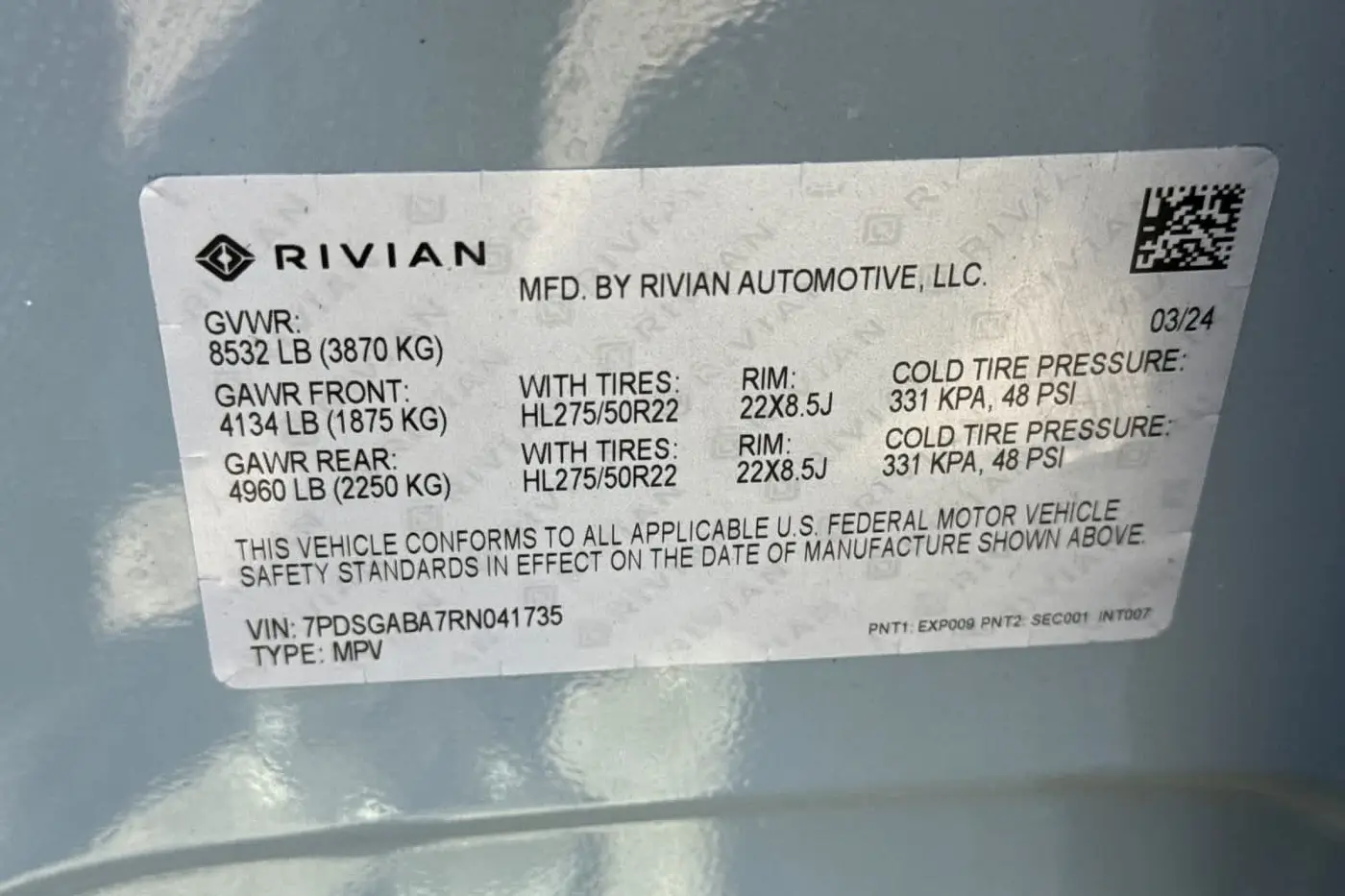 2024 Rivian R1S - $66,316