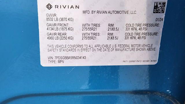 2024 Rivian R1S Adventure