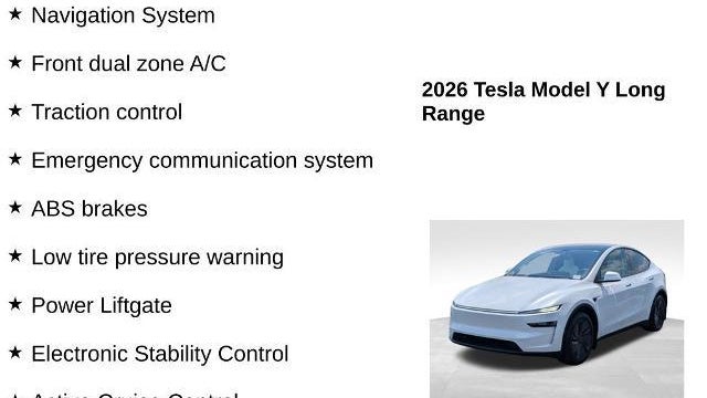 2026 Tesla Model Y Long Range Launch Series