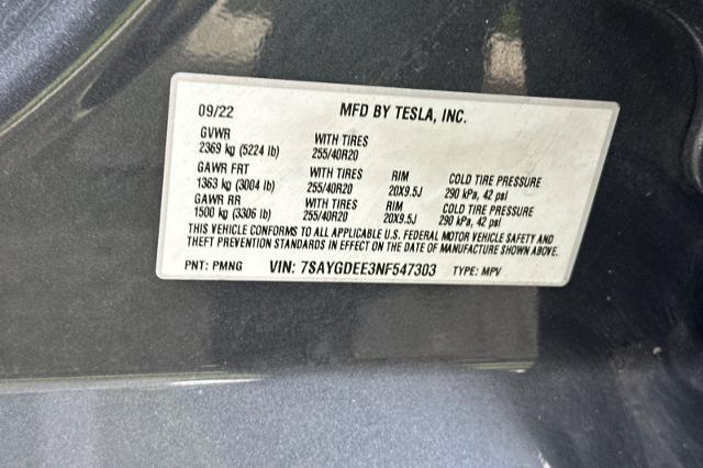 2022 Tesla Model Y - $27,509