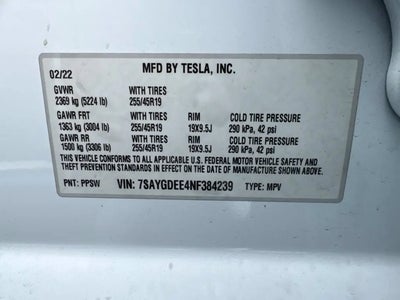 2022 Tesla Model Y AWD Long Range 4DR Crossover