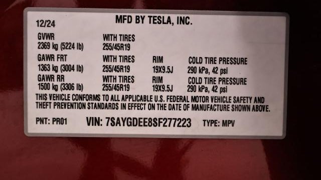 2025 Tesla Model Y Long Range