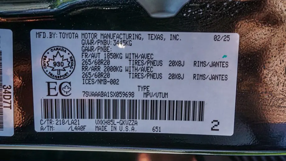 2025 Toyota Sequoia Platinum