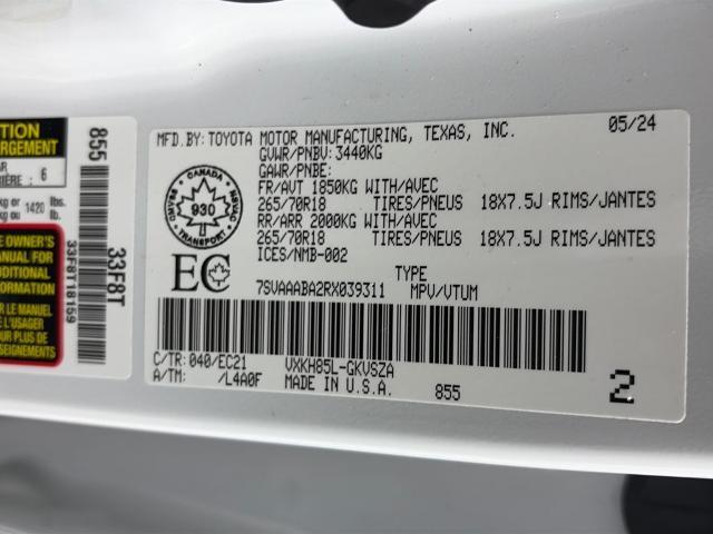 2024 Toyota Sequoia - $68,798
