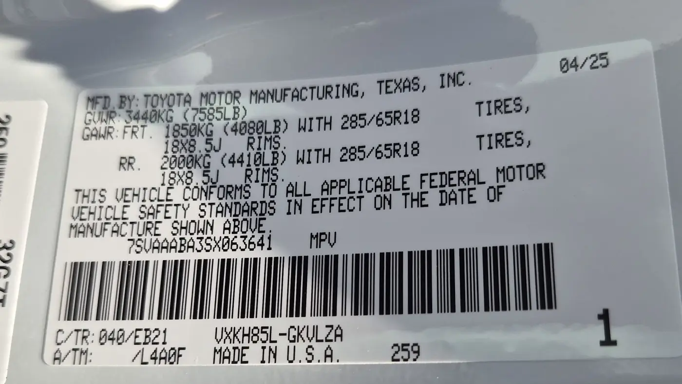 2025 Toyota Sequoia SR5