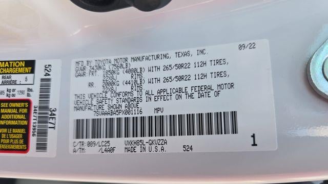 2023 Toyota Sequoia SR5