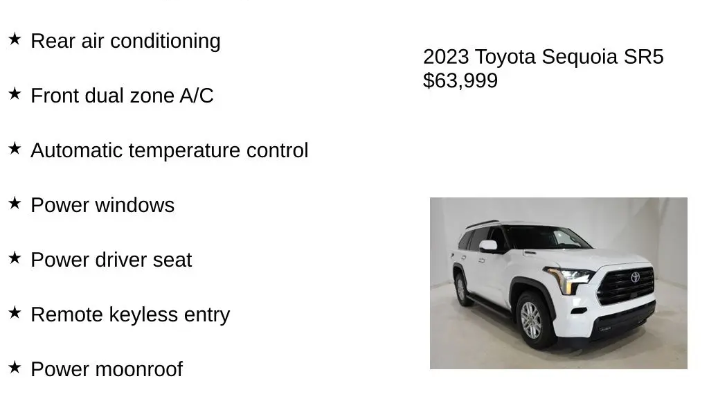 2023 Toyota Sequoia SR5