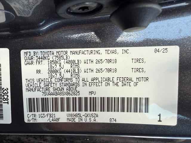 2025 Toyota Sequoia - $56,086