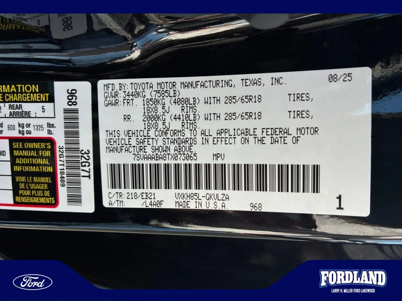 2026 Toyota Sequoia - $74,201