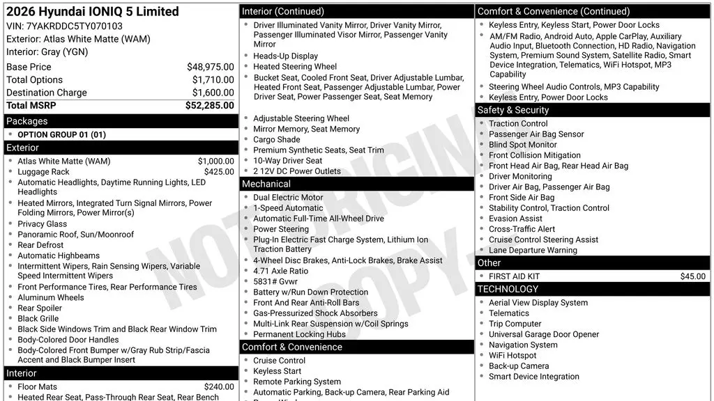 2026 Hyundai IONIQ 5 Limited
