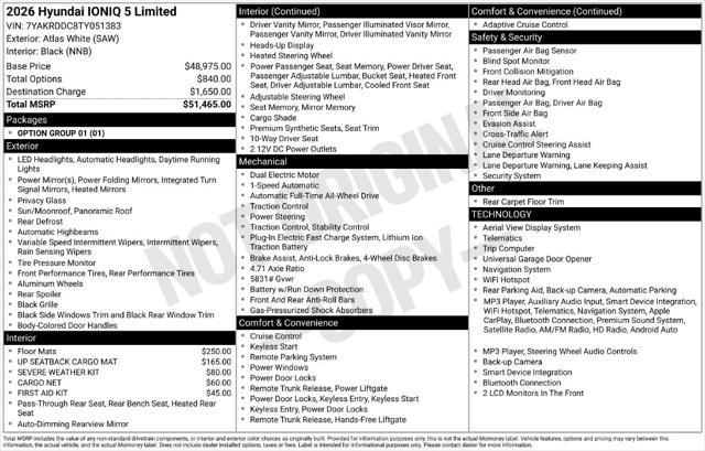 2026 Hyundai Ioniq - $44,486