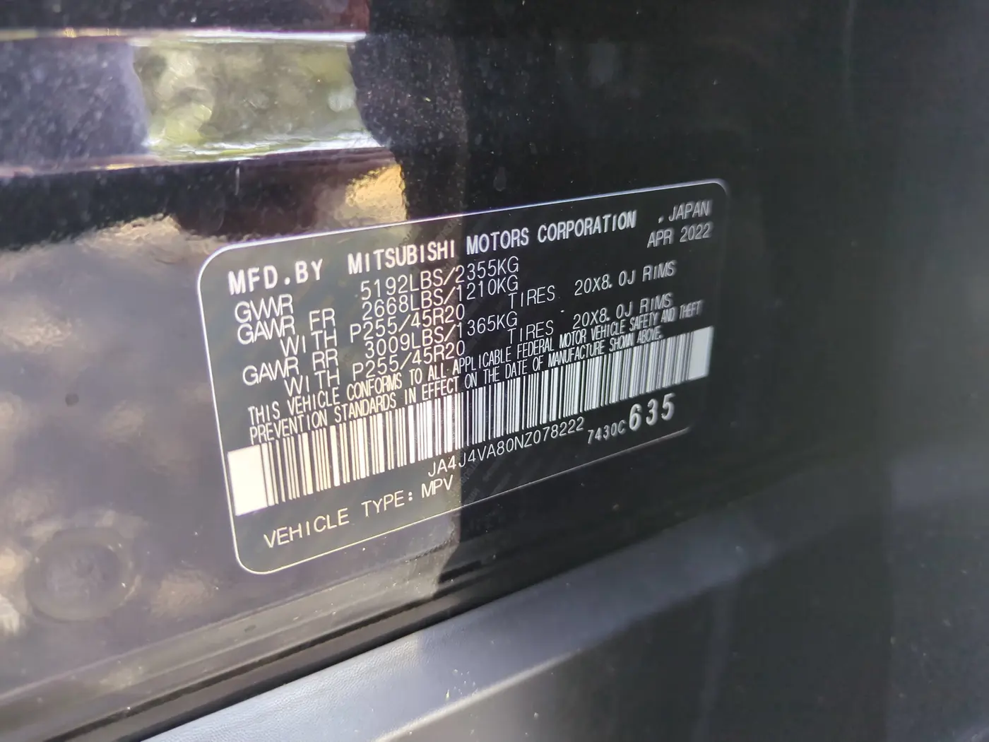 2022 Mitsubishi Outlander - $16,495