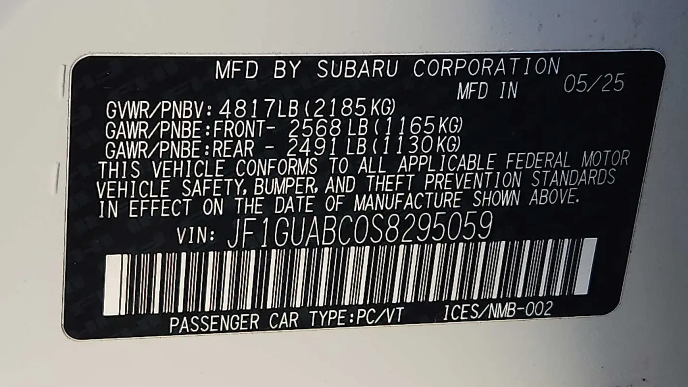 2025 Subaru Impreza Base