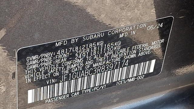 2024 Subaru Impreza Base
