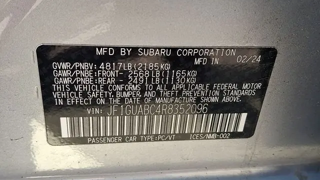 2024 Subaru Impreza Base