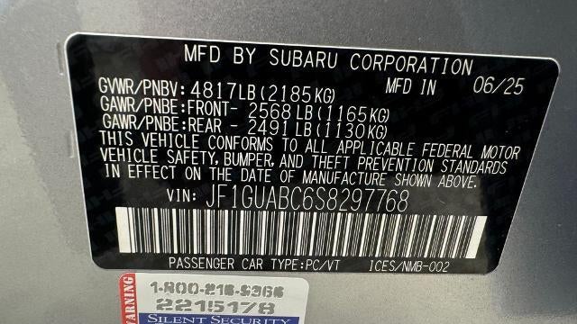 2025 Subaru Impreza Base