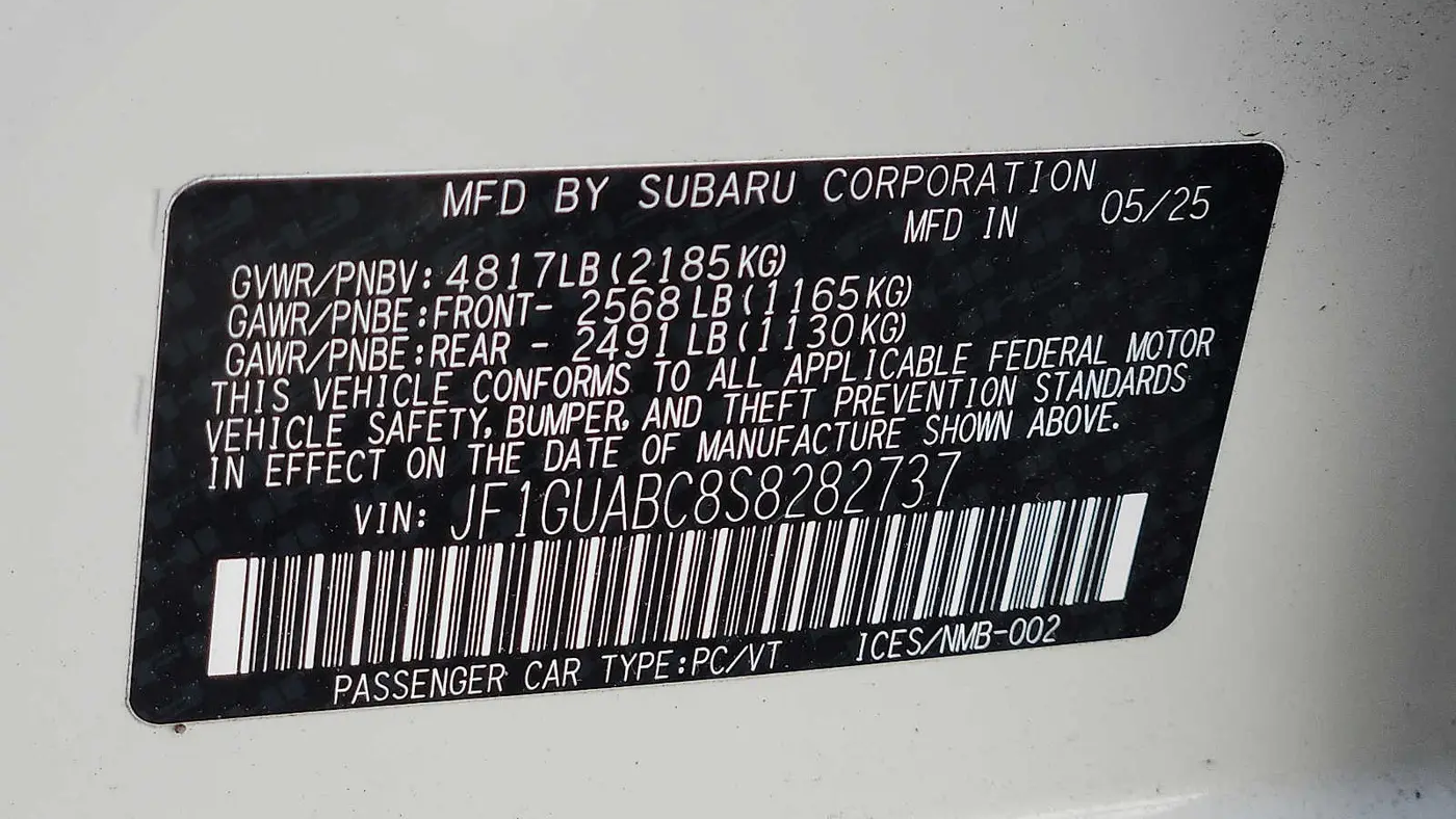 2025 Subaru Impreza Base