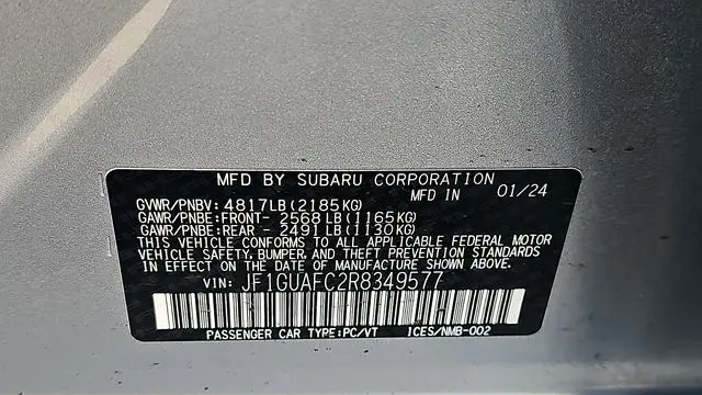 2024 Subaru Impreza Sport