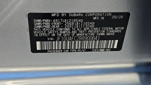 2024 Subaru Impreza Sport