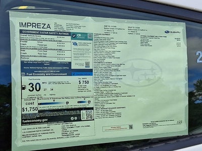2025 Subaru Impreza AWD Sport 4DR Wagon