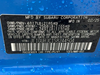 2025 Subaru Impreza AWD RS 4DR Wagon