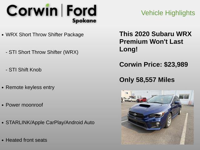 2020 Subaru WRX - $23,989