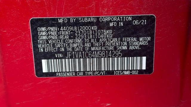 2021 Subaru WRX Premium