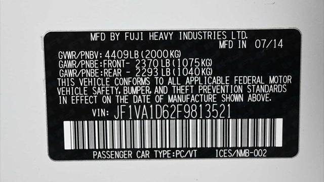 2015 Subaru WRX Premium