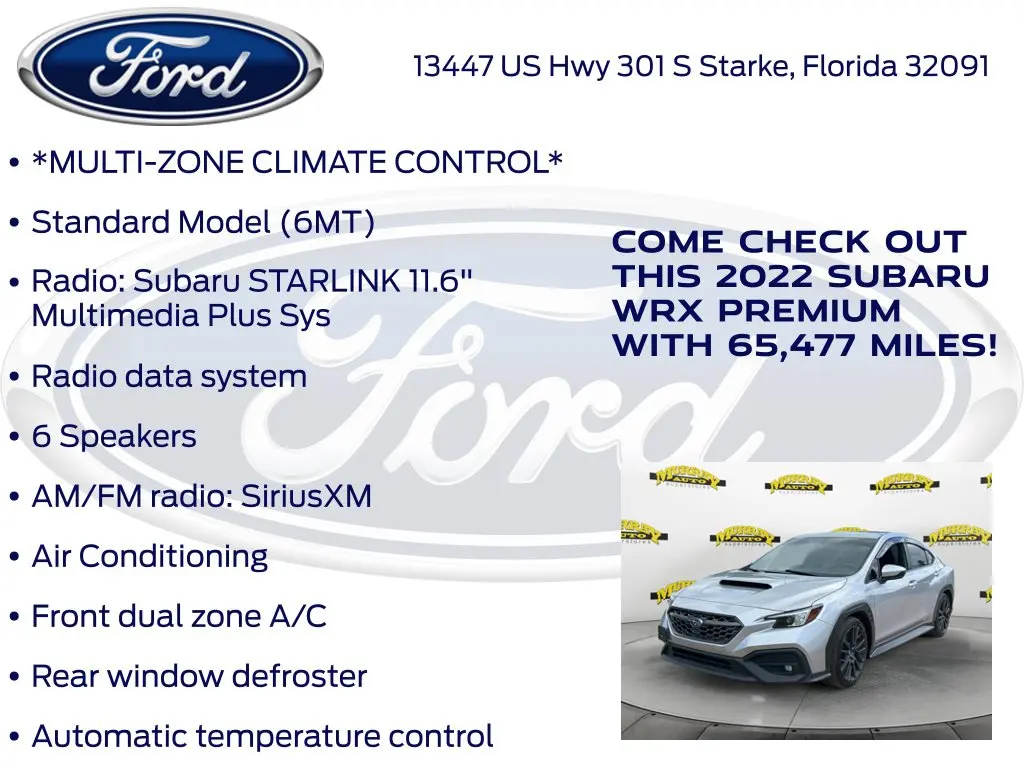 2022 Subaru WRX - $23,743