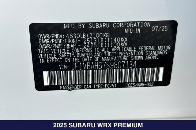 2025 Subaru WRX - $30,000