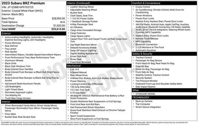 2023 Subaru BRZ Premium 2DR Coupe 6M