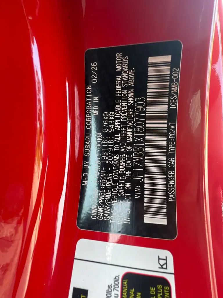2026 Toyota 86 - $31,285
