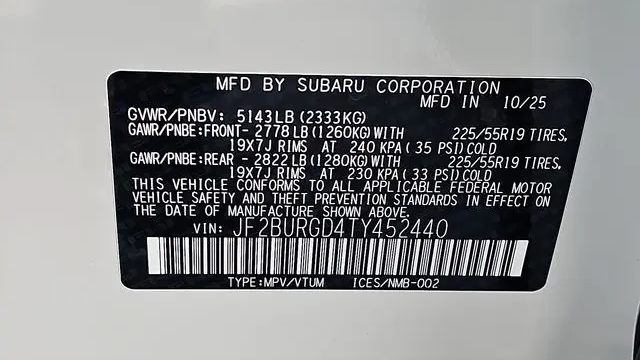 2026 Subaru Outback Limited XT