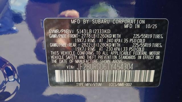 2026 Subaru Outback Limited XT
