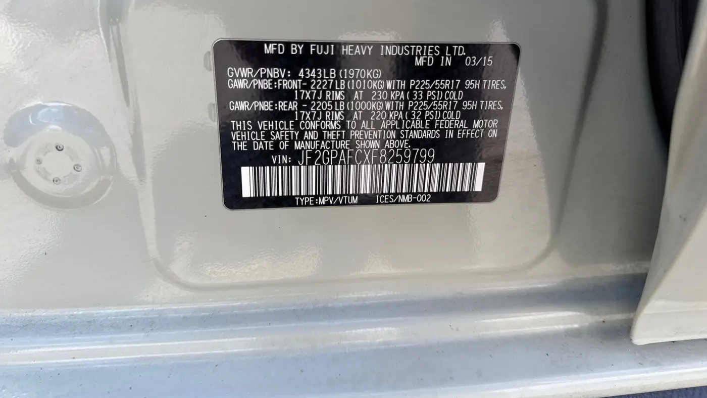 2015 Subaru XV Crosstrek 2.0i Premium