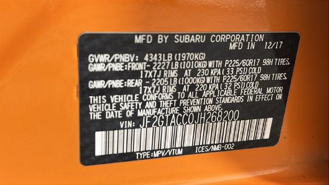 2018 Subaru Crosstrek - $15,795
