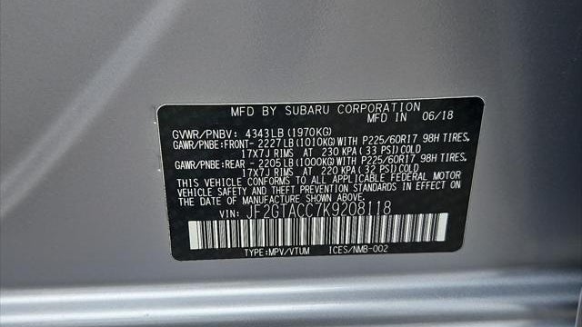 2019 Subaru Crosstrek 2.0i Premium