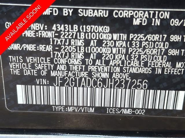 2018 Subaru Crosstrek - $15,275