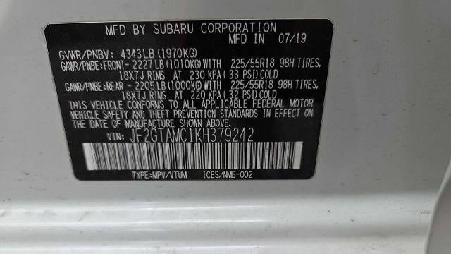 2019 Subaru Crosstrek 2.0i Limited