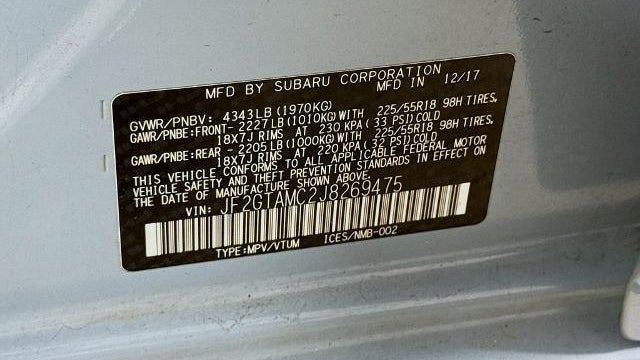 2018 Subaru Crosstrek 2.0i Limited