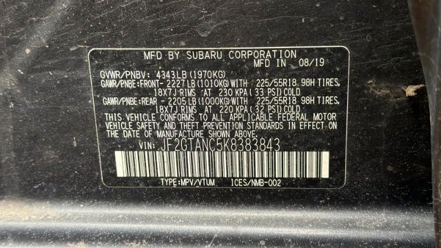 2019 Subaru Crosstrek 2.0i Limited