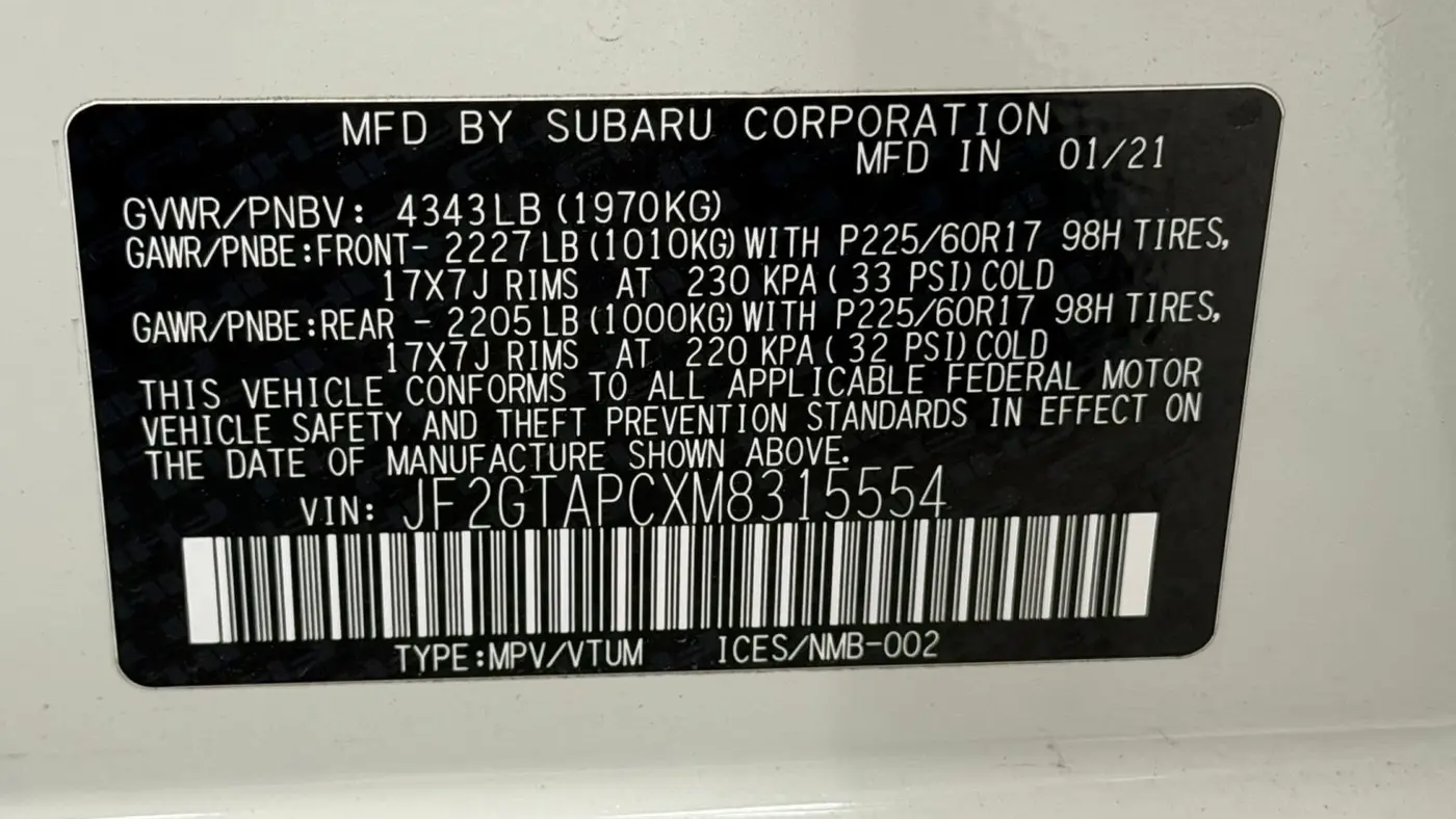 2021 Subaru Crosstrek Premium