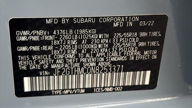 2022 Subaru Crosstrek Limited