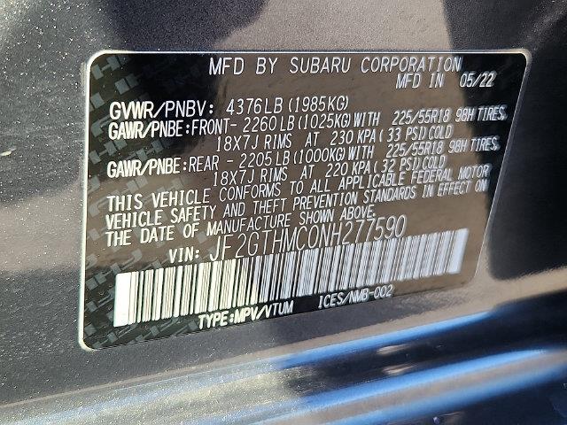 2022 Subaru Crosstrek - $21,972